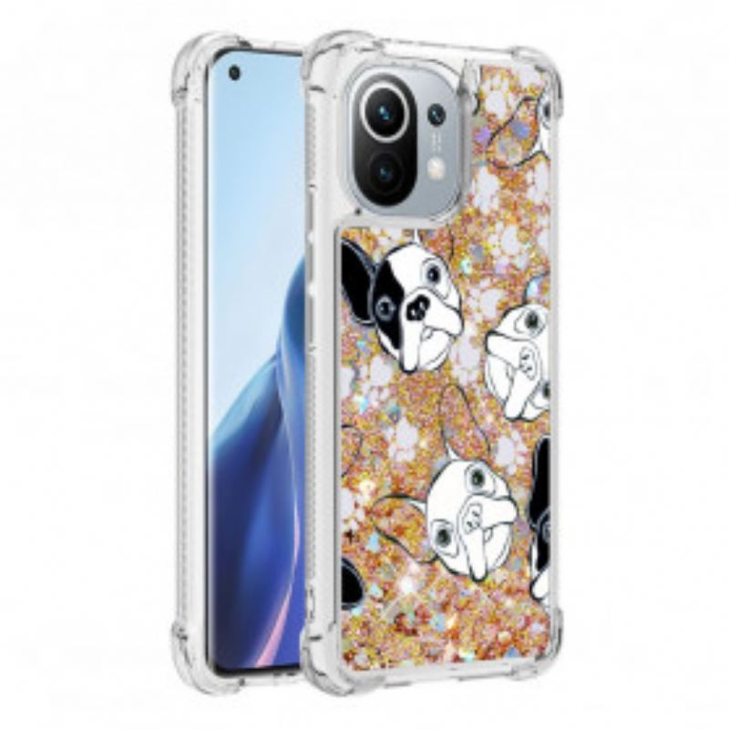 Coque Xiaomi Mi 11 Mr Chien Paillettes