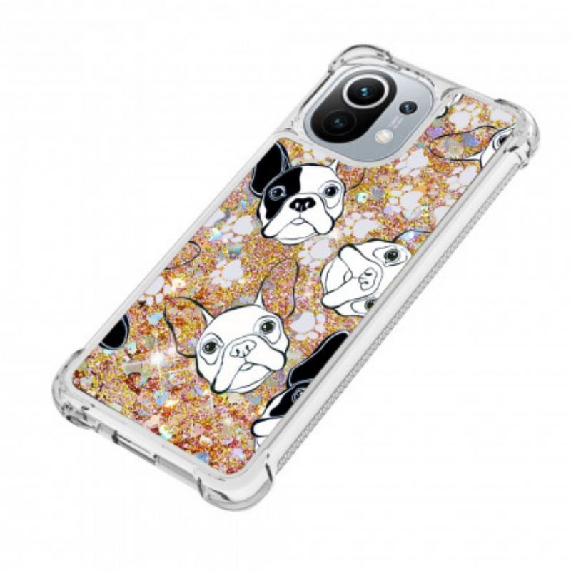 Coque Xiaomi Mi 11 Mr Chien Paillettes