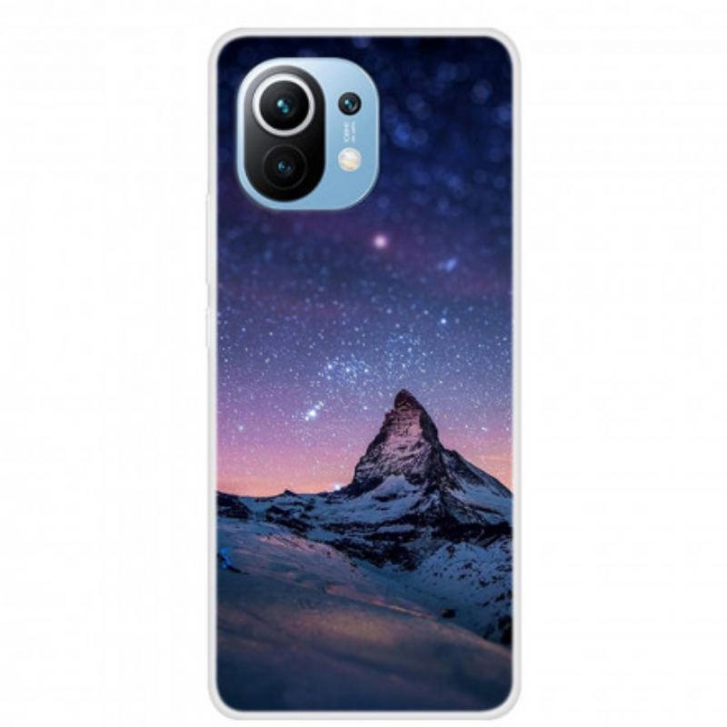 Coque Xiaomi Mi 11 Silicone Paysage Futuriste