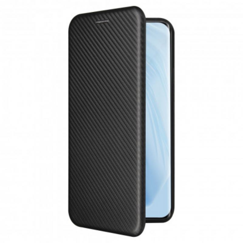 Flip Cover Xiaomi Mi 11 Fibre Carbone avec Anneau Support