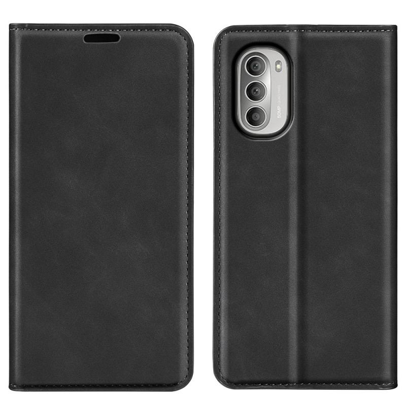 Flip Cover Moto G51 5G Effet Cuir Douceur Soie