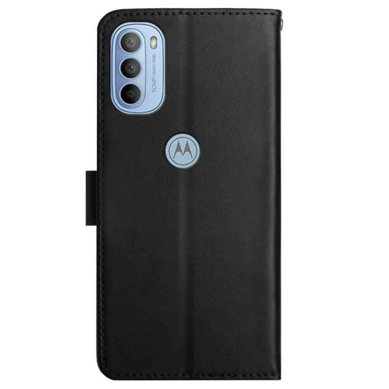 Housse Moto G51 5G Cuir Nappa Véritable