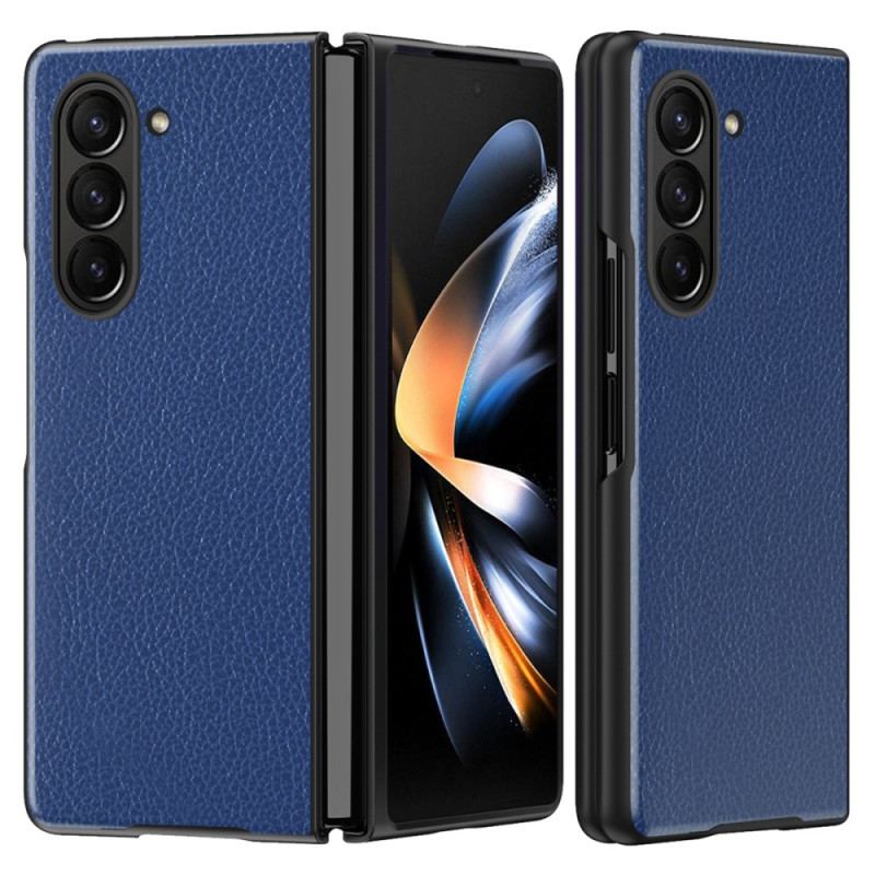 Coque Samsung Galaxy Z Fold 6 Simili Cuir Litchi