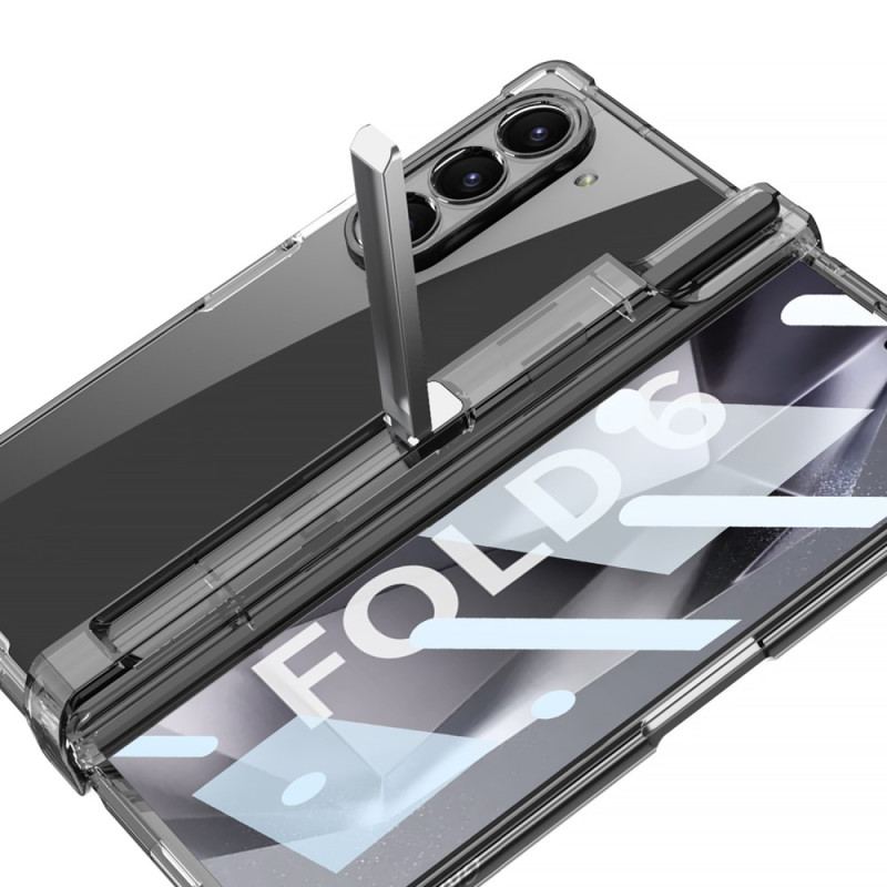 Coque Samsung Galaxy Z Fold 6 Transparente Porte-Stylet et Support GKK