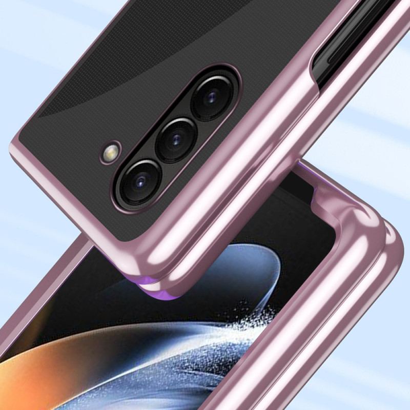 Coque Samsung Galaxy Z Fold 6 Transparente Rebords Métallisés