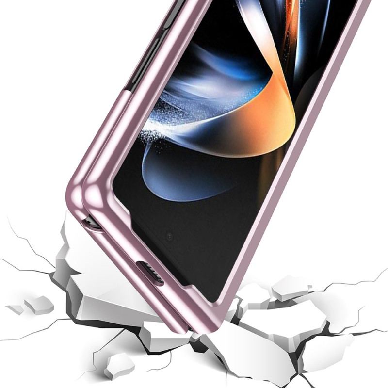 Coque Samsung Galaxy Z Fold 6 Transparente Rebords Métallisés