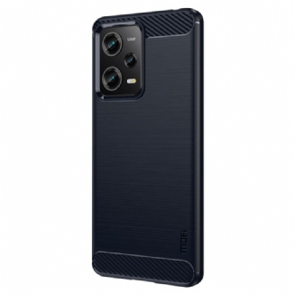 Coque Xiaomi Redmi Note 12 Pro/Poco X5 Pro 5G Fibre Carbone Brossée MOFI