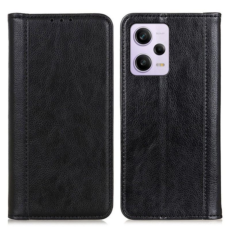 Flip Cover Xiaomi Redmi Note 12 Pro/Poco X5 Pro 5G Cuir Litchi Fendu