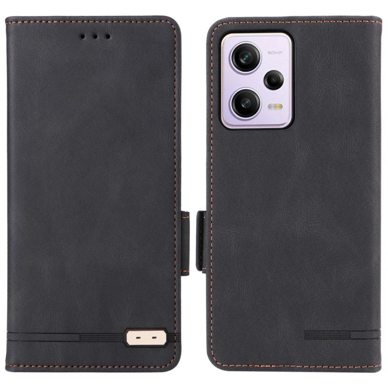 Flip Cover Xiaomi Redmi Note 12 Pro/Poco X5 Pro 5G Effet Cuir Stylé