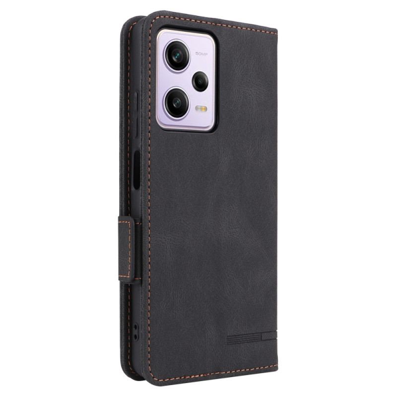 Flip Cover Xiaomi Redmi Note 12 Pro/Poco X5 Pro 5G Effet Cuir Stylé