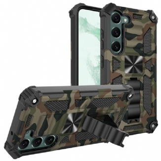 Coque Samsung Galaxy S23 5G Camouflage Support Amovible