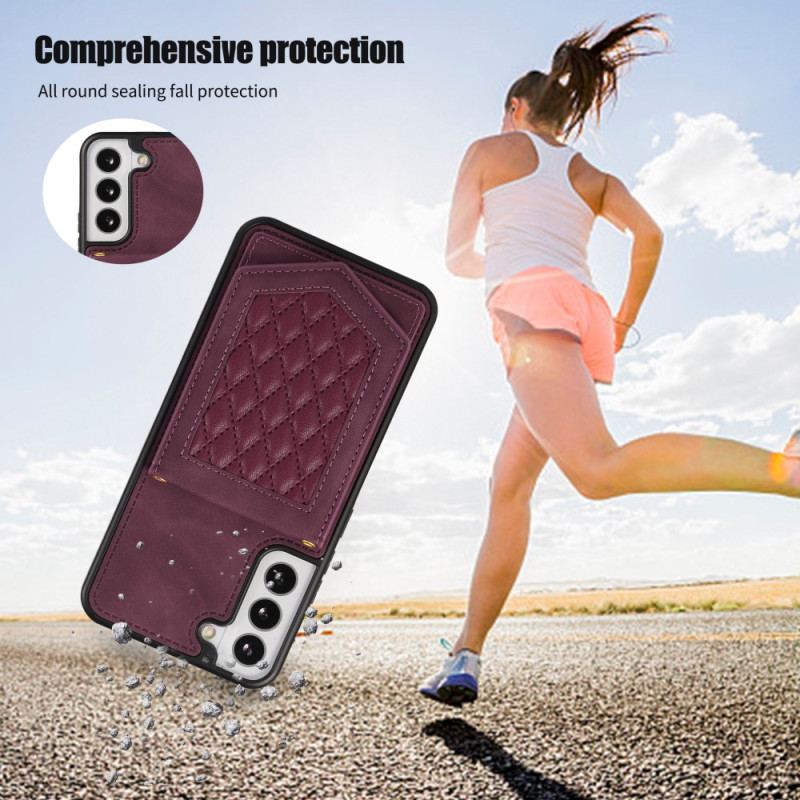 Coque Samsung Galaxy S23 5G RFID Porte-Cartes avec Bandoulière