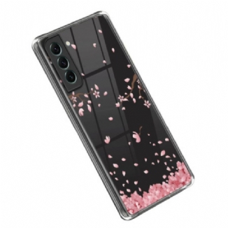 Coque Samsung Galaxy S23 5G Transparente Fleurs Roses