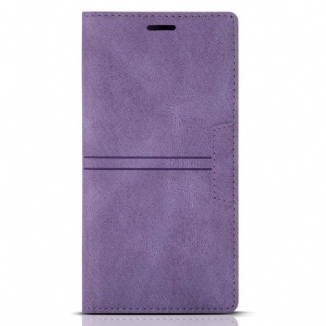 Flip Cover Samsung Galaxy S23 5G Style Cuir Couture Fermoir Magnétique