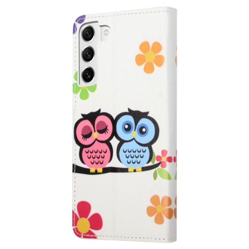 Housse Samsung Galaxy S23 5G Couple de Hiboux