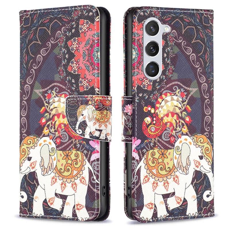 Housse Samsung Galaxy S23 5G Éléphant Tribal