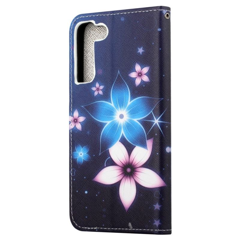 Housse Samsung Galaxy S23 5G Fleurs Lunaires