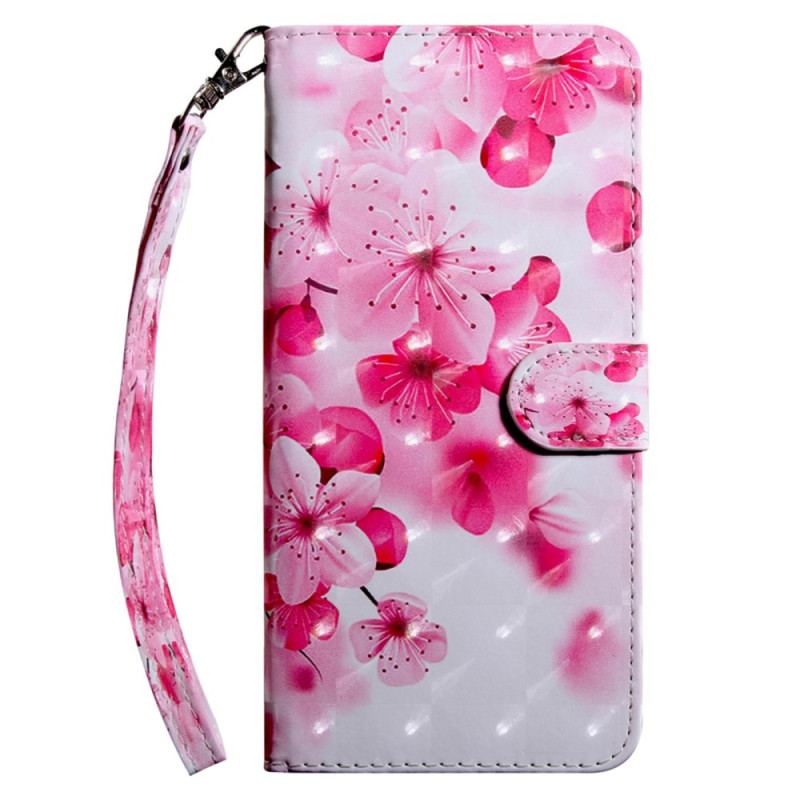 Housse Samsung Galaxy S23 5G Florale à Lanière