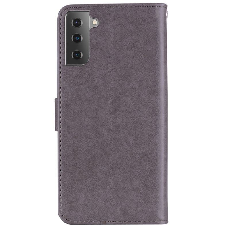 Housse Samsung Galaxy S23 5G Hibou Mandala et Lanière