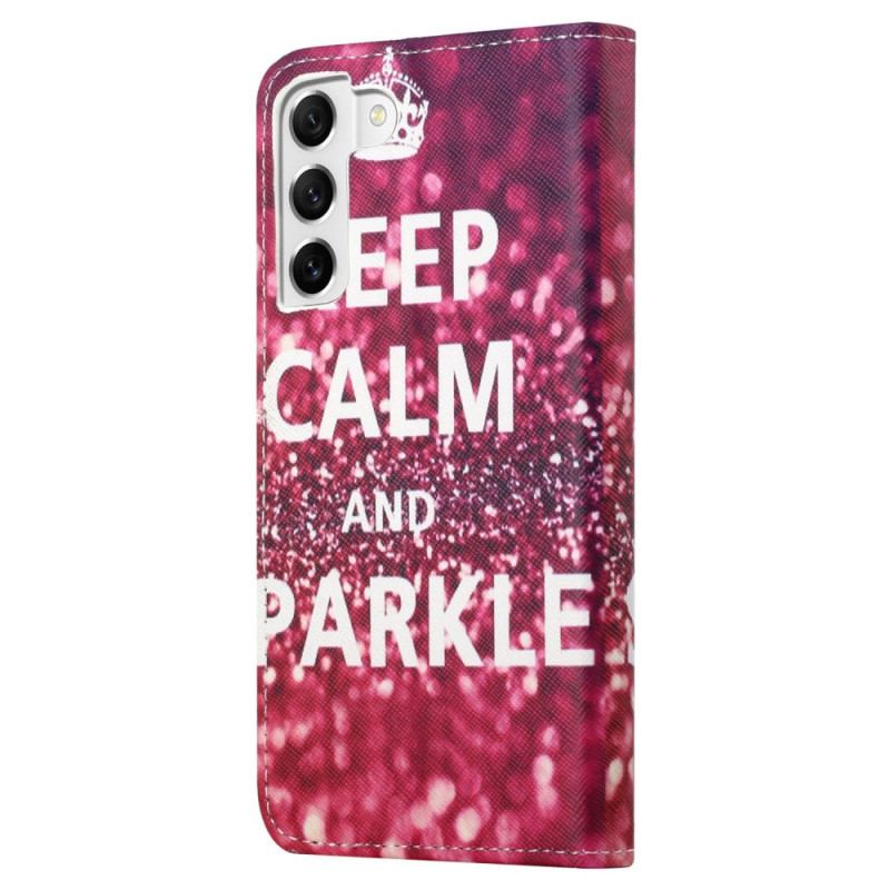 Housse Samsung Galaxy S23 5G Keep Calm and Sparkle