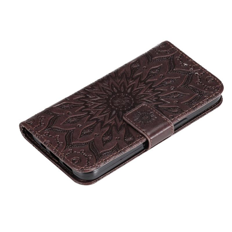 Housse Samsung Galaxy S23 5G Mandala Soleil avec Lanière