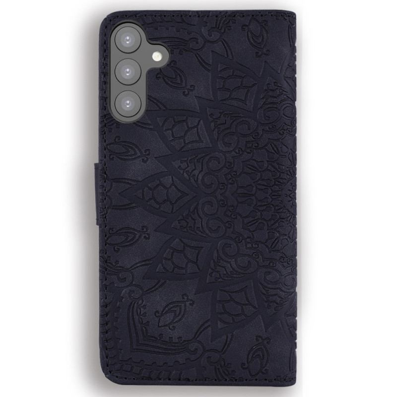 Housse Samsung Galaxy S23 5G Mandala Stylé à Lanière