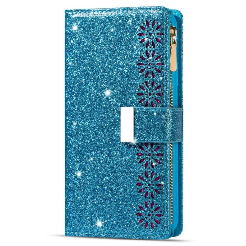 Housse Samsung Galaxy S23 5G Paillettes Portefeuille