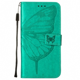 Housse Samsung Galaxy S23 5G Papillon Design avec Lanière