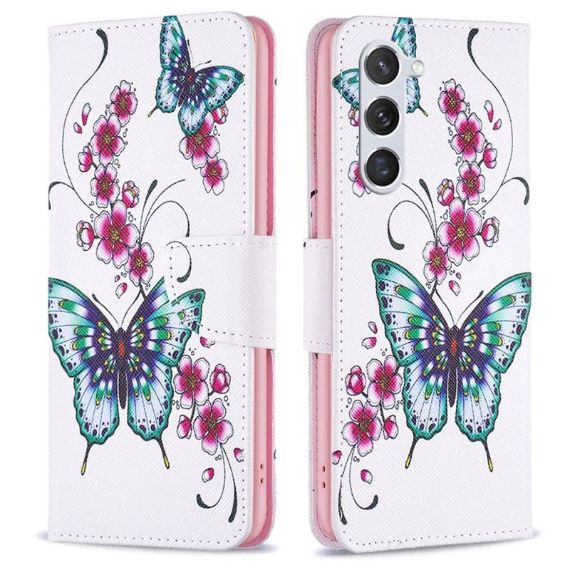 Housse Samsung Galaxy S23 5G Papillons Déclinés