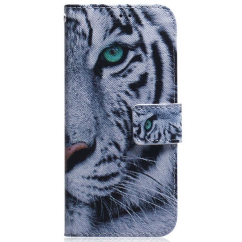 Housse Samsung Galaxy S23 5G Tigre Blanc