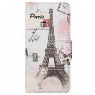 Housse Samsung Galaxy S23 5G Tour Eiffel Vintage