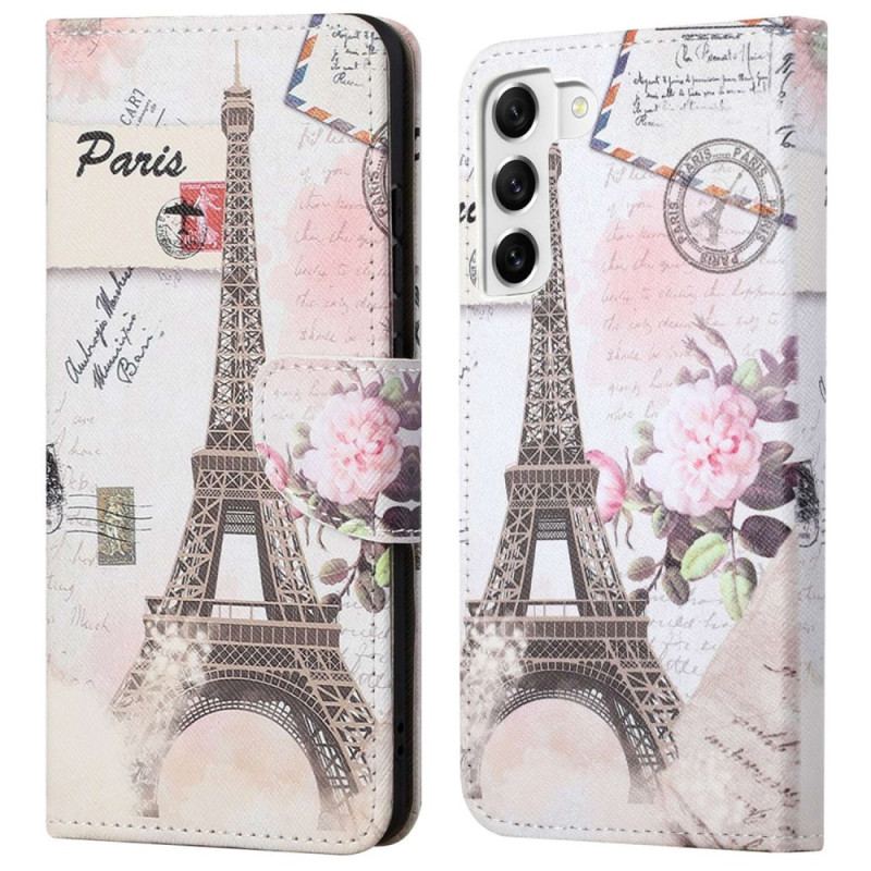 Housse Samsung Galaxy S23 5G Tour Eiffel Vintage