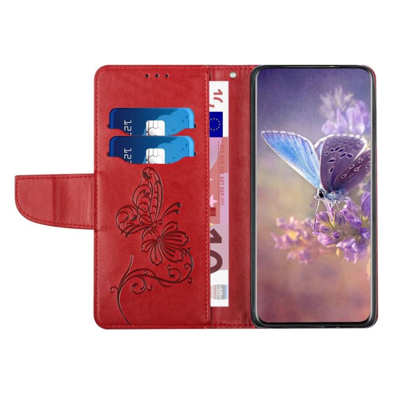 Housse Samsung Galaxy S23 Bicolore Papillon Baroque