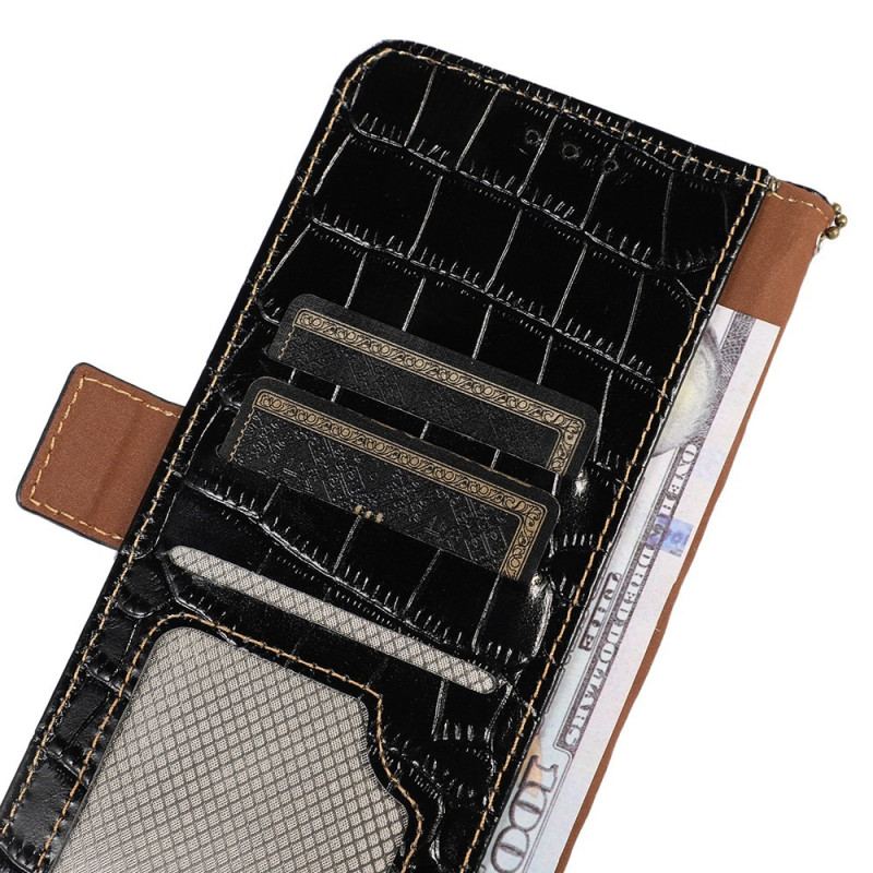 Housse Samsung Galaxy S23 Style Crocodile RFID