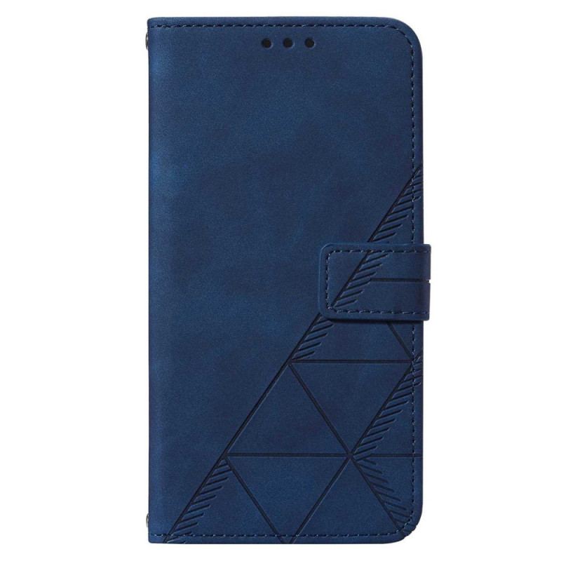 Housse Samsung Galaxy S53 5G Triangles à Lanière