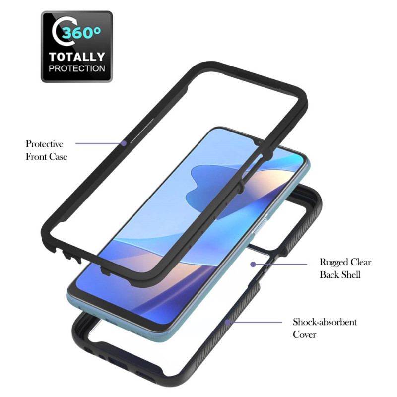 Coque Oppo A16 / A16s Hybride Contour Coloré avec Anneau