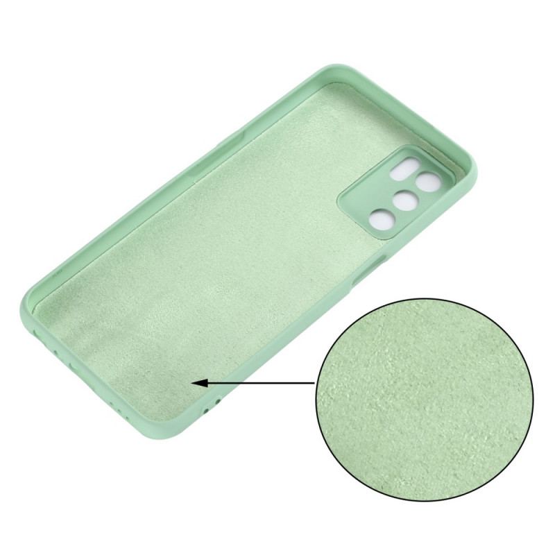 Coque Oppo A16 / A16s Silicone Liquide Avec Lanière