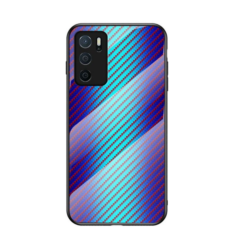 Coque Oppo A16 / A16s Verre Trempé Fibre Carbone