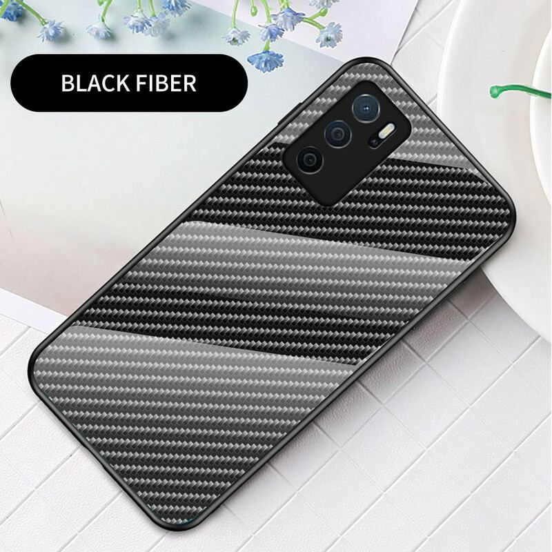 Coque Oppo A16 / A16s Verre Trempé Fibre Carbone