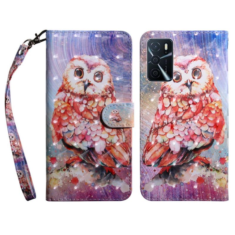 Housse Oppo A16 / A16s Hibou le Peintre