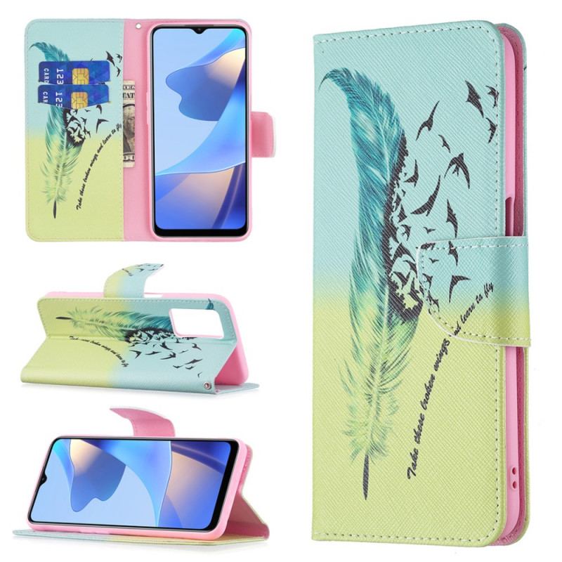 Housse Oppo A16 / A16s Plume Learn To Fly