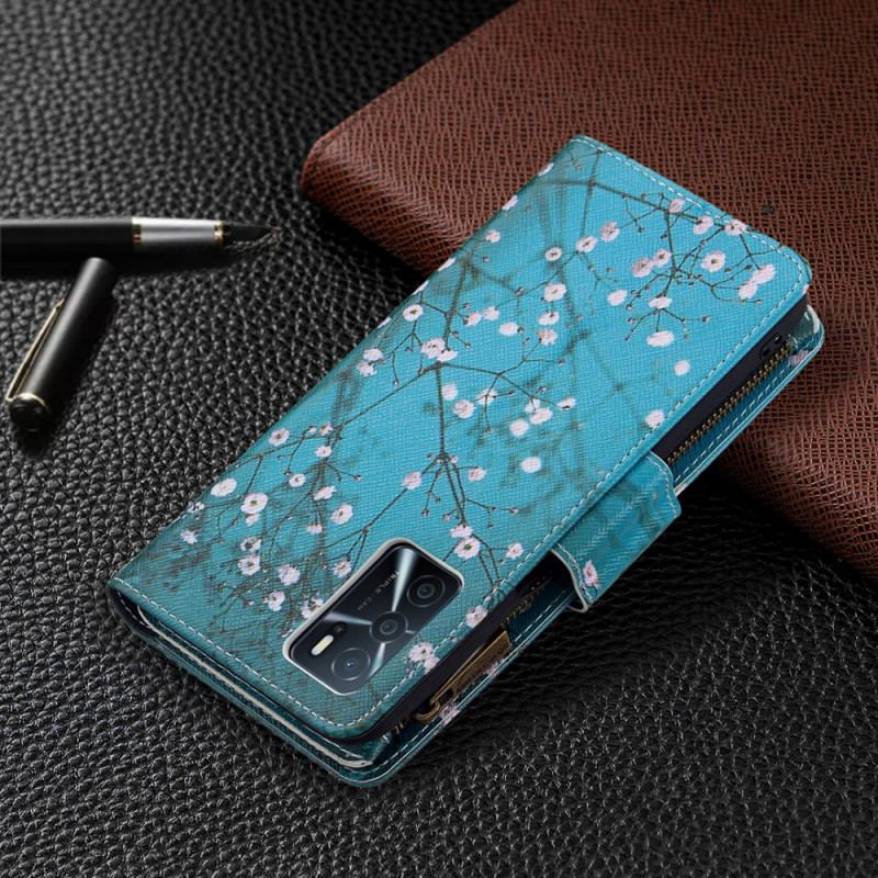 Housse Oppo A16 / A16s Poche Zippée Arbre