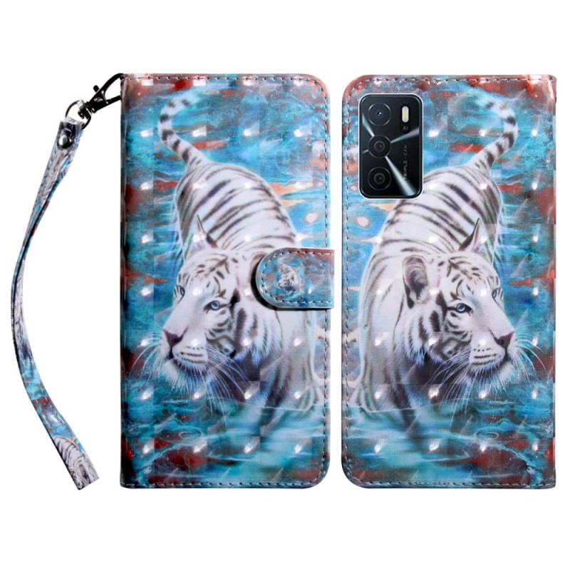 Housse Oppo A16 / A16s Tigre dans l'Eau