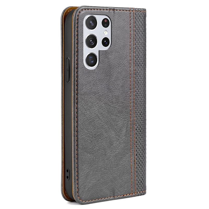 Flip Cover Samsung Galaxy S23 Ultra 5G Style Vintage