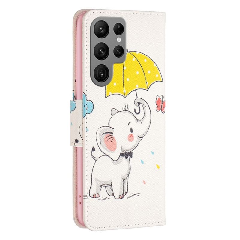 Housse Samsung Galaxy S23 Ultra 5G Bébé Éléphant