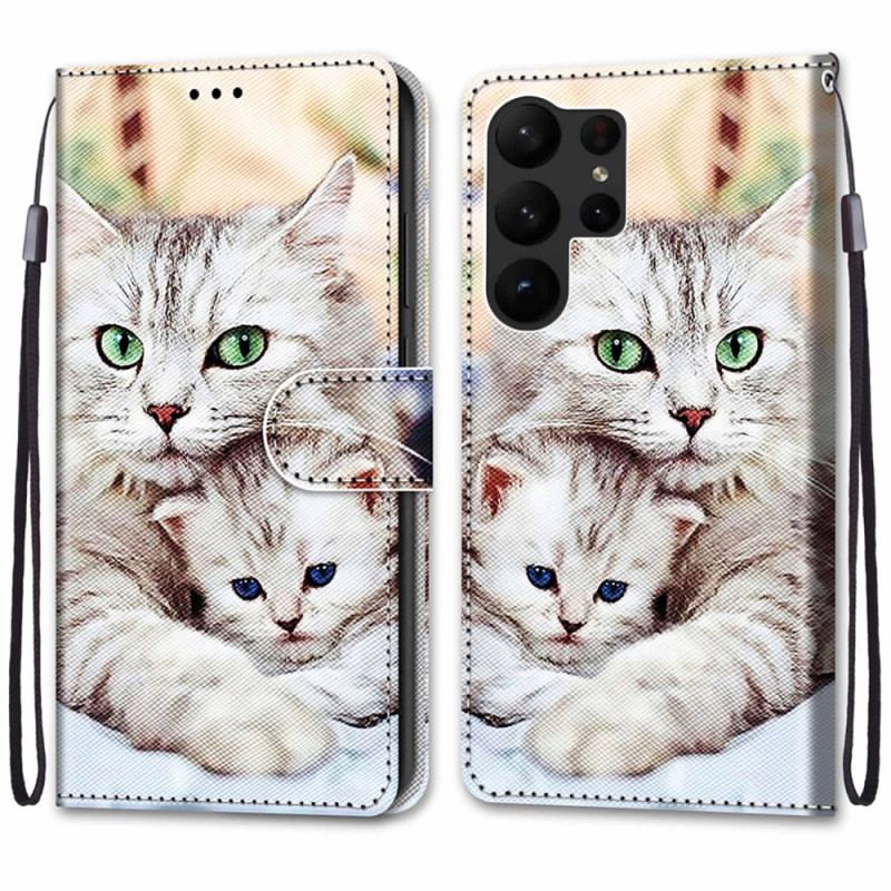 Housse Samsung Galaxy S23 Ultra 5G Famille de Chats