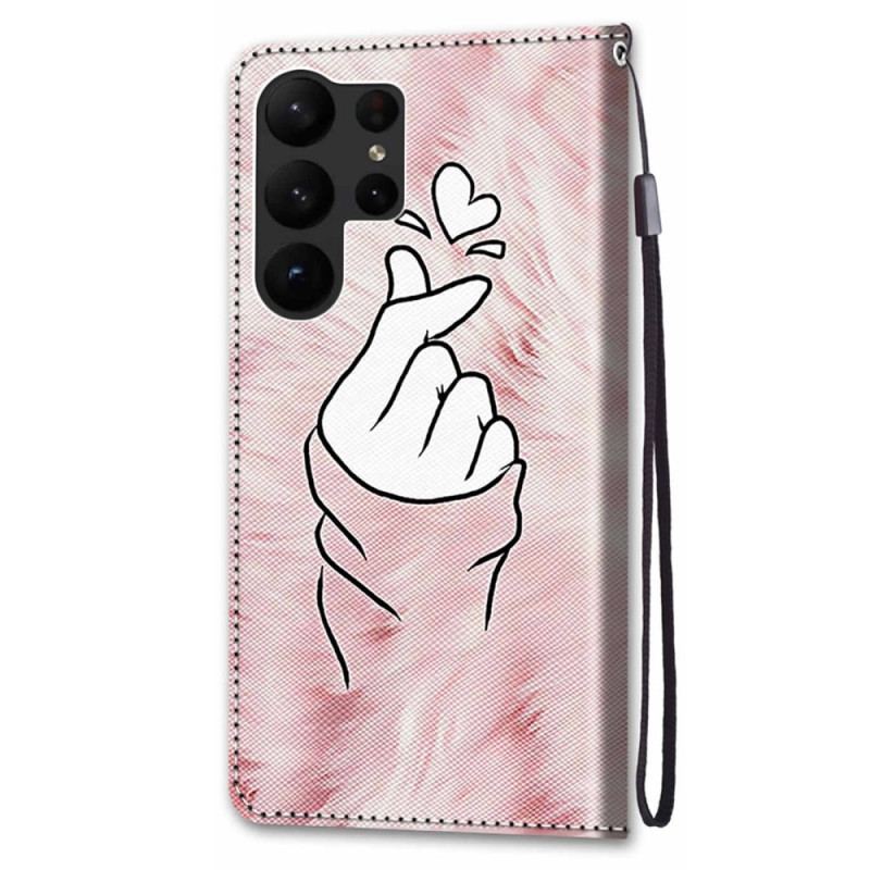 Housse Samsung Galaxy S23 Ultra 5G Finger Heart