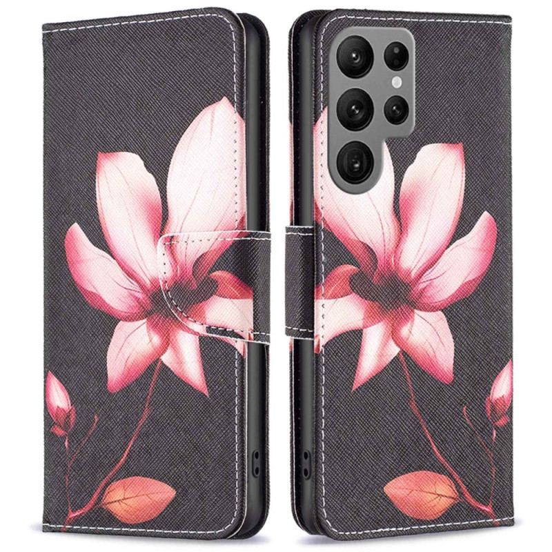 Housse Samsung Galaxy S23 Ultra 5G Fleur Rose