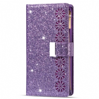 Housse Samsung Galaxy S23 Ultra 5G Paillettes Portefeuille