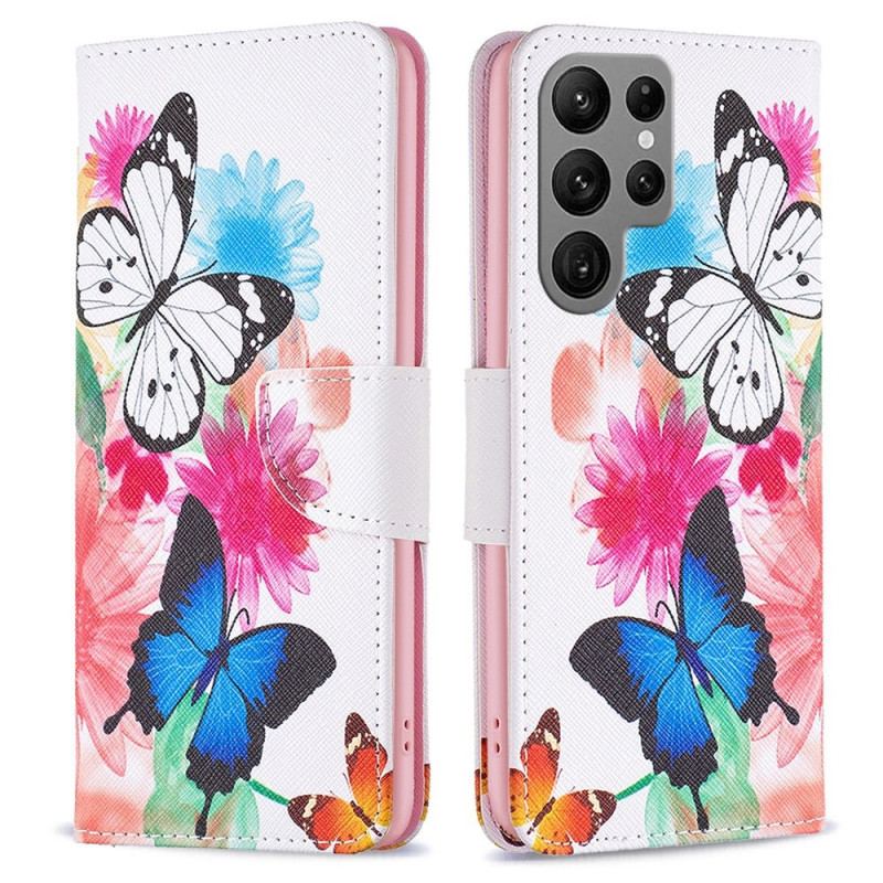 Housse Samsung Galaxy S23 Ultra 5G Papillons